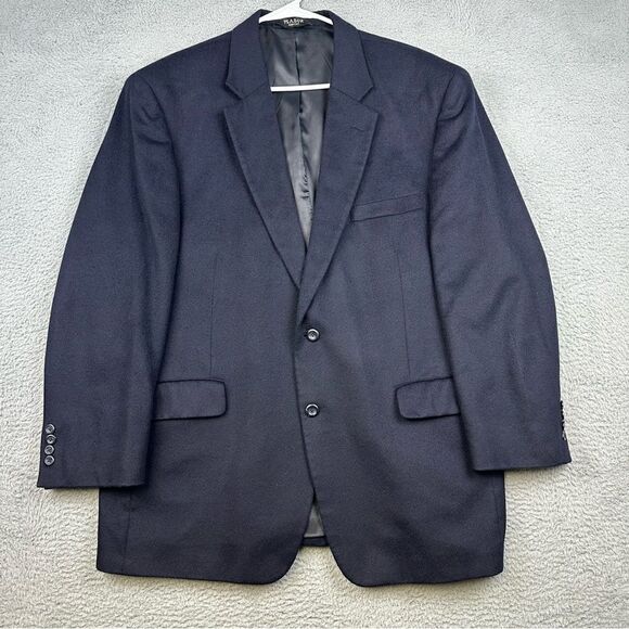 Jos. A. Bank Other - Jos A Bank Cashmere Blazer Mens 46R Blue 2 Button Sports Coat Business Wedding